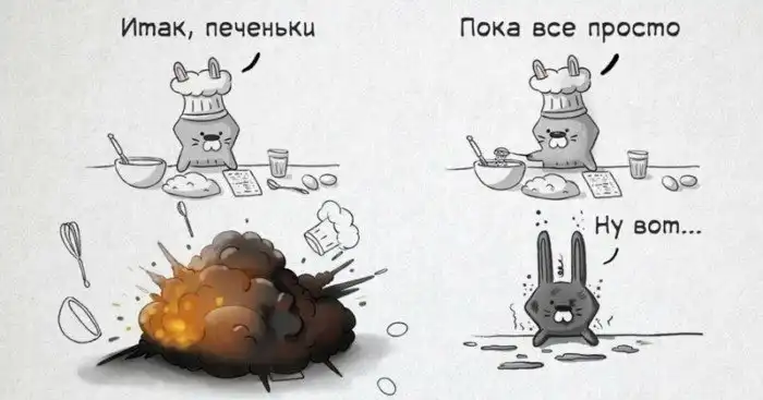 Художник создаёт комиксы о зайчике, который знает всё о разочаровании