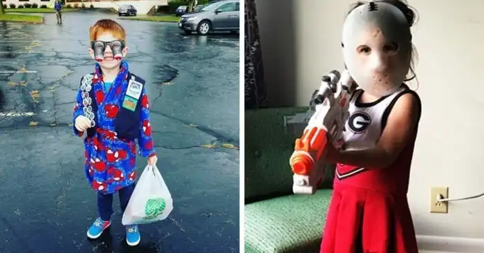 15 детей, которым родители разрешили одеться самостоятельно