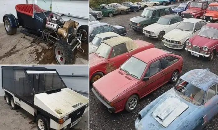 На задворках нашли коллекцию эксклюзивных авто.