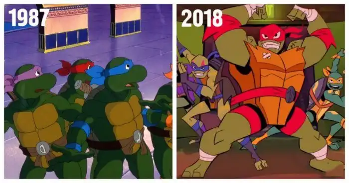 Как с годами менялись Черепашки-ниндзя в кино и мультфильмах