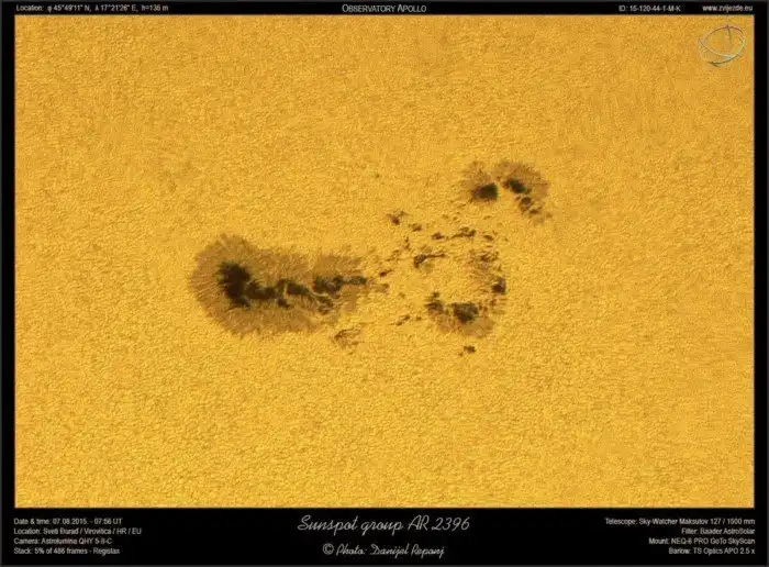 Откуда на Солнце пятна?