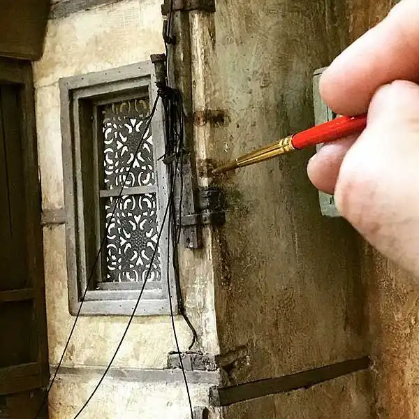 Миниатюрные здания от сирийского художника Абдурахмана Ида