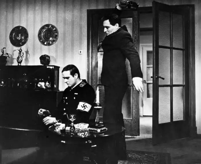 Бил ли Штирлиц Холтоффа бутылкой по голове?