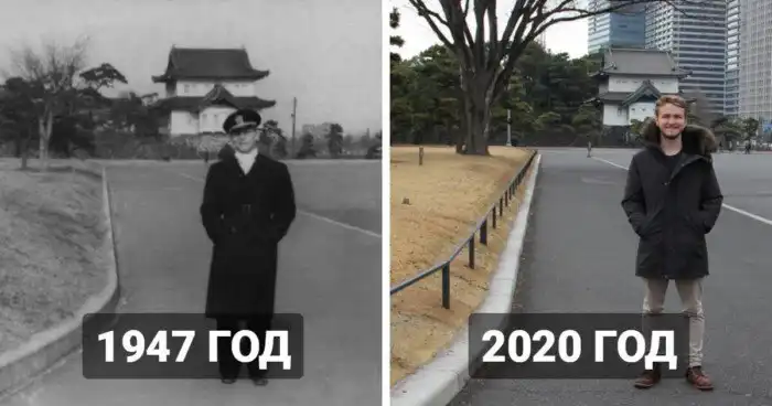 16 фото от людей, которые воссоздали интересные кадры из прошлого