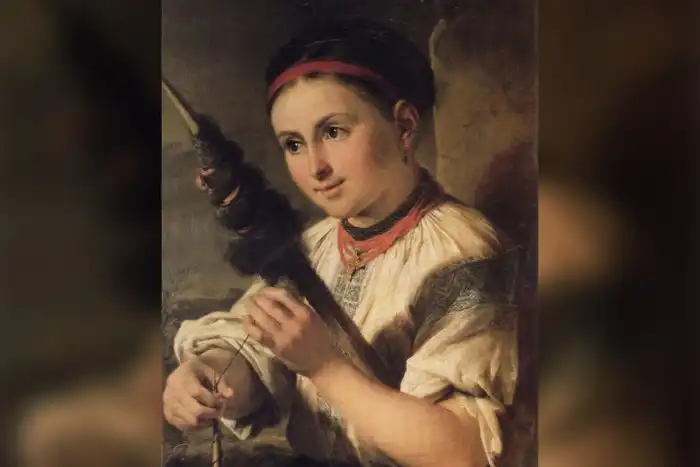 Почему незамужнюю женщину в Средние века называли "пряхой"?