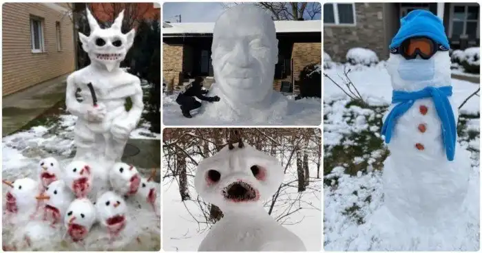 Какой год, такие и снеговики: 20 примеров народного креатива
