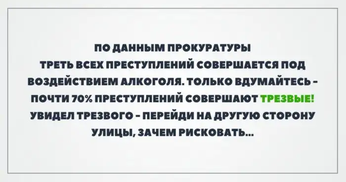 Чернушный юмор об алкоголизме