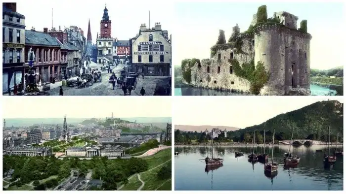 Фотохромные открытки с видами Шотландии, 1890-е годы