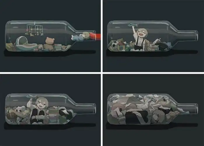 Иллюстрации японского художника о чувствах, которые трудно передать