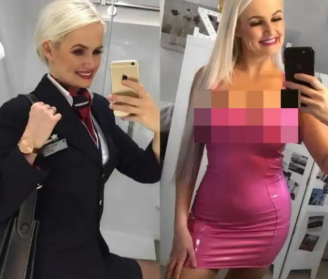Стюардессы в форме и без нее