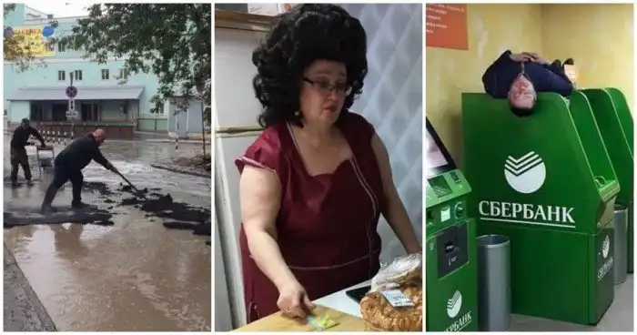 Колоритные кадры с просторов России, не всегда поддающиеся объяснению