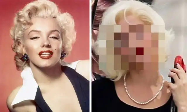 Актриса Анна де Армас в образе Мэрилин Монро