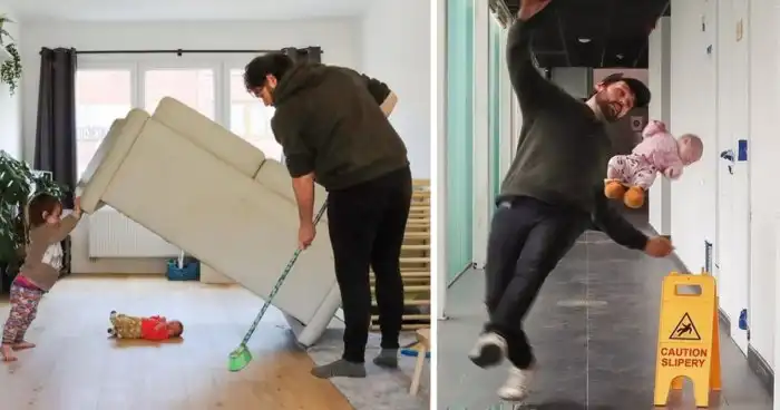 Одни дома: отец помещает своих детей в опасные ситуации с помощью фотошопа