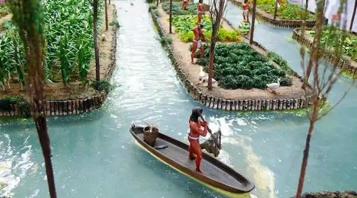 Плавучие плоты-сады. Как ацтеки смогли накормить миллион жителей посреди болота