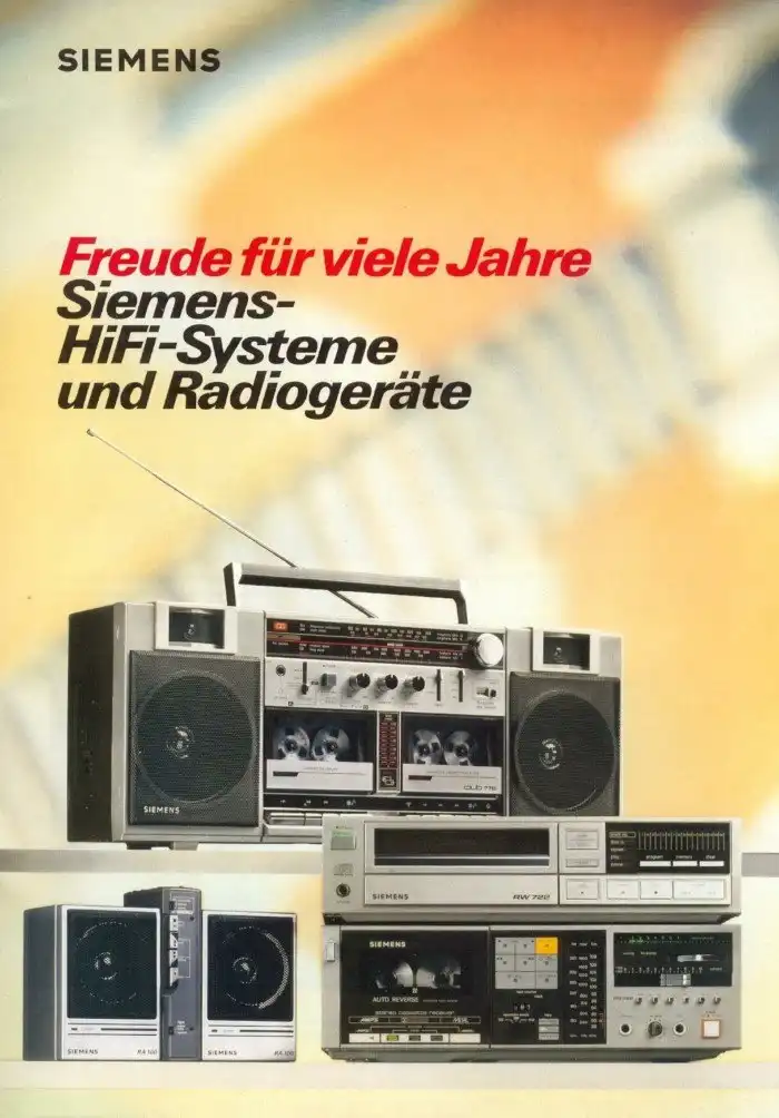Интересный каталог радиоаппаратуры фирмы SIEMENS 1984 года