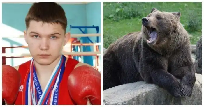 Российский боксер Медведев одолел медведя