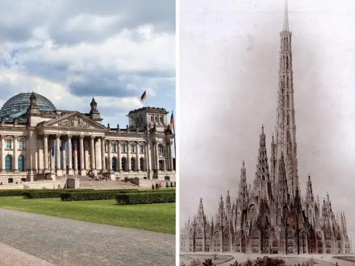 12 провокационных концептов, которые могли сильно поменять внешний облик знаменитых строений