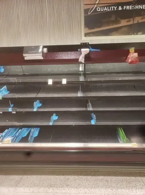 Опустевшие полки магазинов в США наводят ужас на американцев