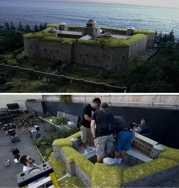 Фильмы, в которых для создания больших сооружений использовали миниатюры копии