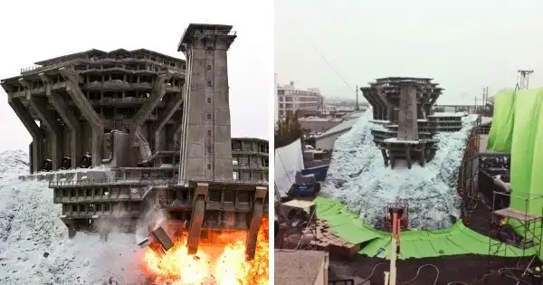 Фильмы, в которых для создания больших сооружений использовали миниатюры копии