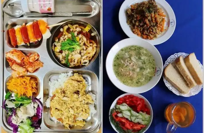 Как в реальности выглядят школьные обеды в разных странах мира