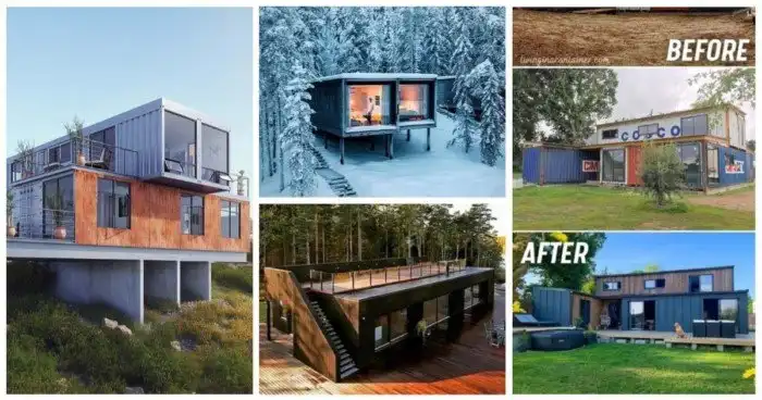 25 шикарных идей для домов из контейнеров