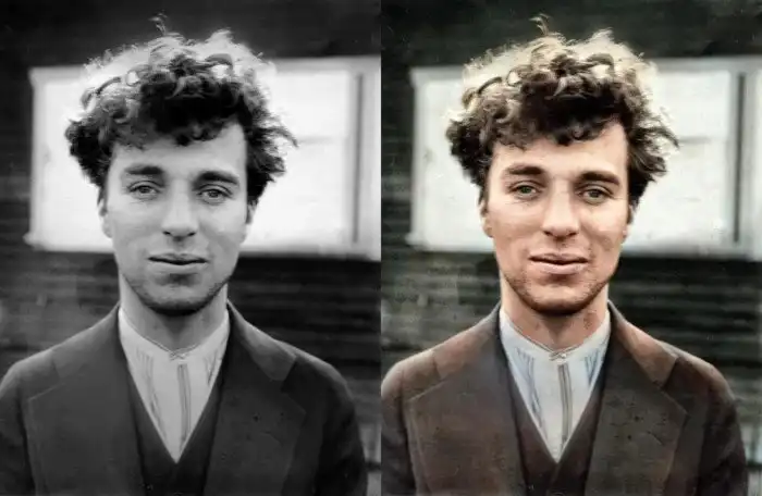 Знаменитые лица на раритетных снимках