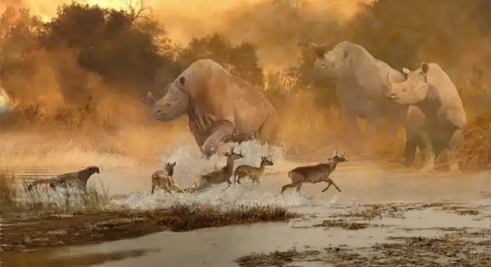 Бронтотерий: Гигант в 4 тонны, у которого мозг был с человеческий кулак. Наглядная иллюстрация, что помимо силы нужен и ум!
