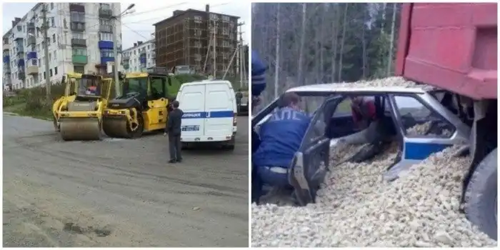 Автомобильные аварии, которые объяснить очень сложно