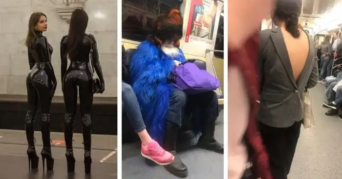 Неожиданные образы москвичей и гостей столицы, в которых они спустились в подземку