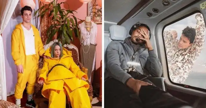 16 уморительных работ от парня, который решил разбавить фото звёзд своим присутствием