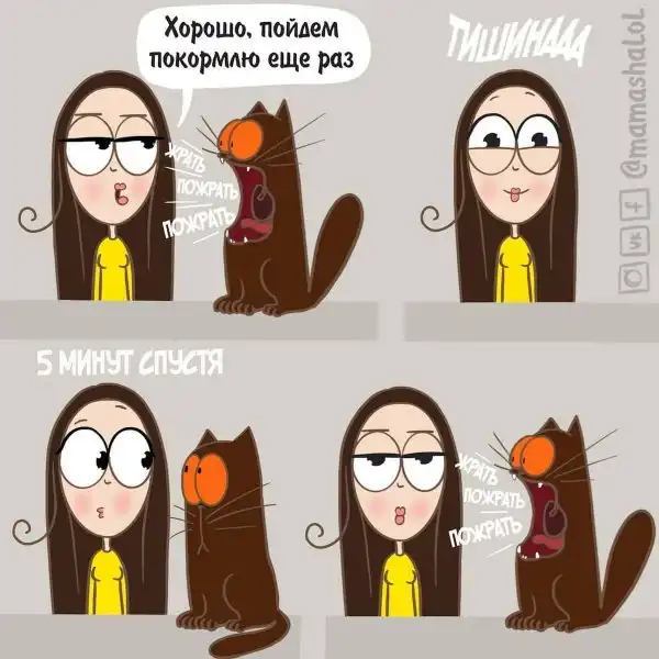 Подборка забавных и жизненных комиксов о буднях девушек