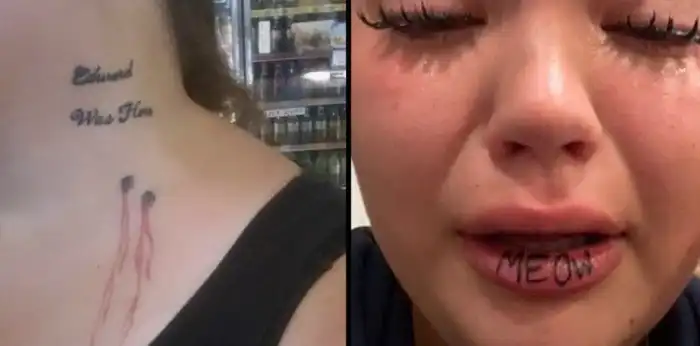 Когда с татухой ну очень не повезло