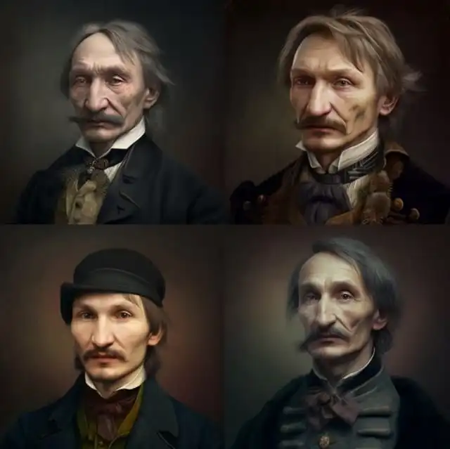 Нейросеть Midjourne попросили изобразить знаменитых русских писателей-классиков
