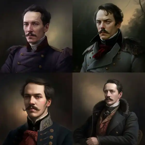 Нейросеть Midjourne попросили изобразить знаменитых русских писателей-классиков