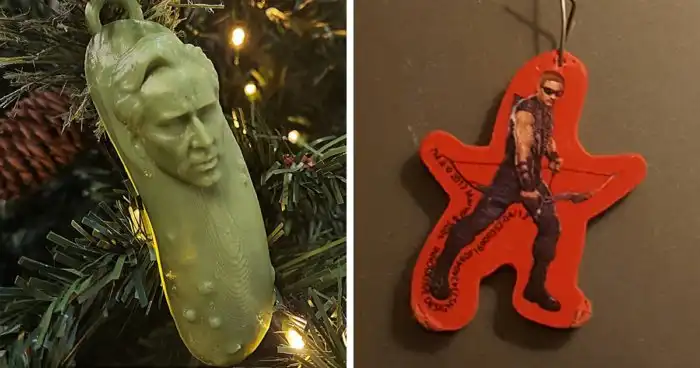 30 необычных и забавных новогодних украшений от пользователей сети