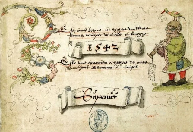 Забавный песенник XVI века с "интересными" картинками