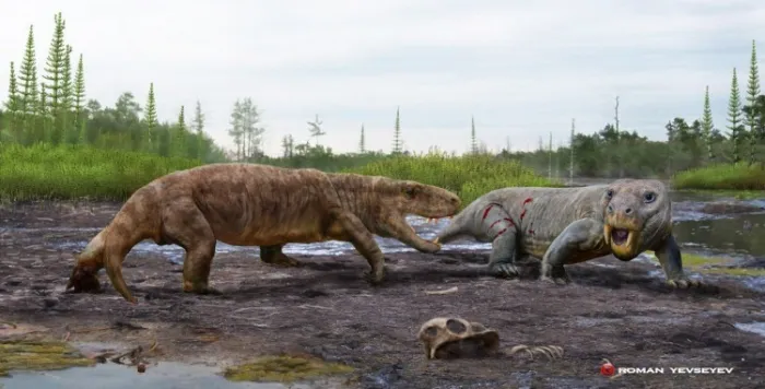 Мегавайтсия: Высший хищник эпохи до динозавров. Это не рептилия и не млекопитающее. Жил в России и мог быть ядовит