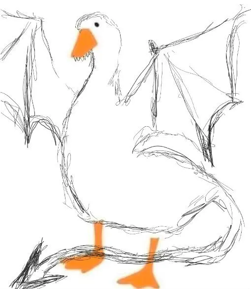 Творческий флешмоб в Твиттере: проявите фантазию и дорисуйте гуся