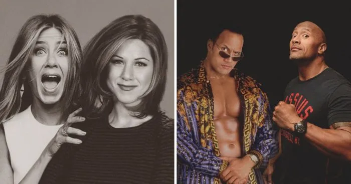 Ностальгические коллажи: актёры с самими собой в молодости