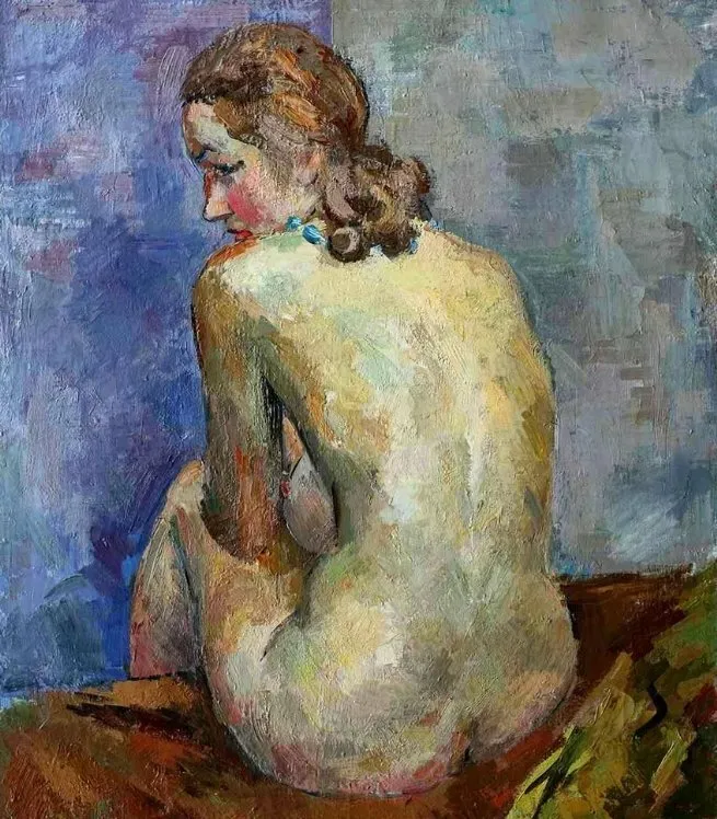 На красном одеяле лежит нагая полная женщина: как великий советский художник изображал красоту женского тела