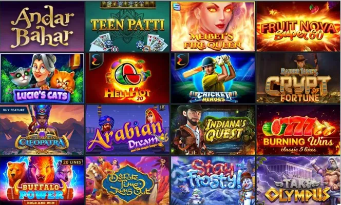 Melbet games на примере слотов