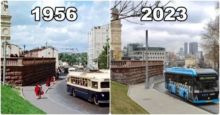 Москва тогда и сейчас: фотосравнения улиц прошлого с современными