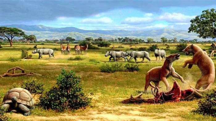 Кубанохоэрус: Гигантские кабаны, что раньше жили на Кубани. Полтонны веса и рог на лбу внушали страх даже верховным хищникам региона