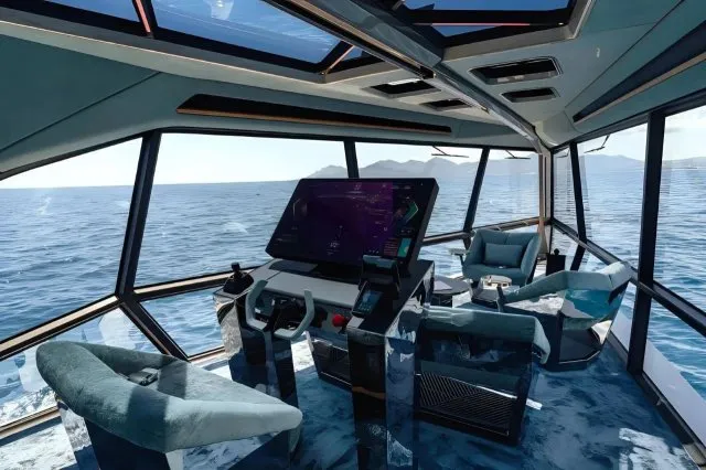 BMW показала современный электрокатер The Icon на подводных крыльях