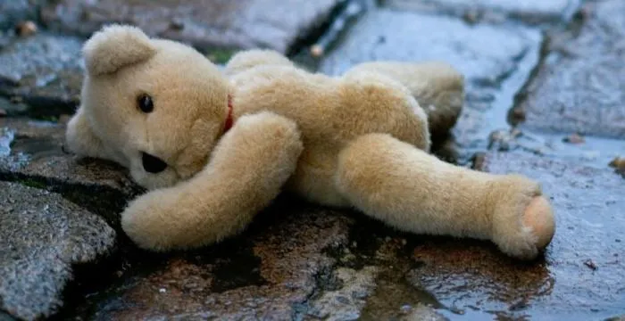 Уронили мишку на пол