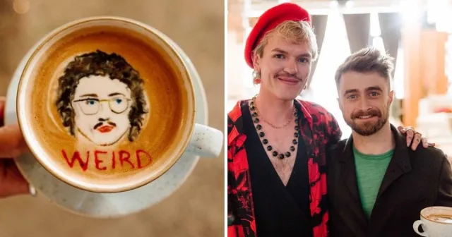 Художник-бариста рисует знаменитостей прямо в чашке с кофе