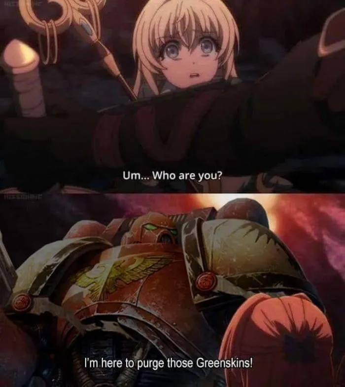 Анимешные мемы по Вахе (Warhammer)