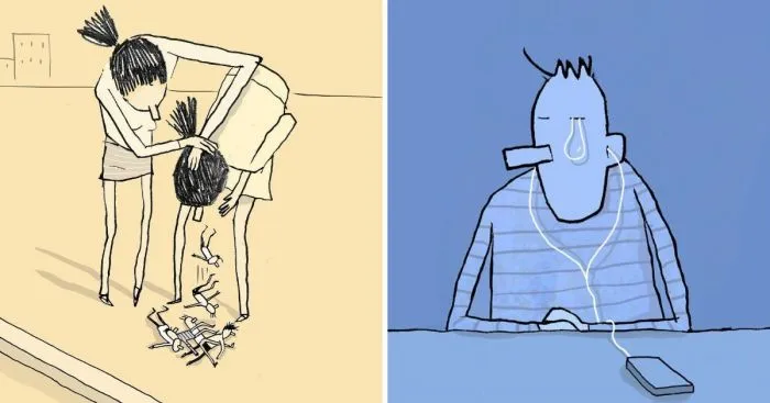 18 минималистичных рисунков, за чьими простыми линиями скрыт глубокий смысл