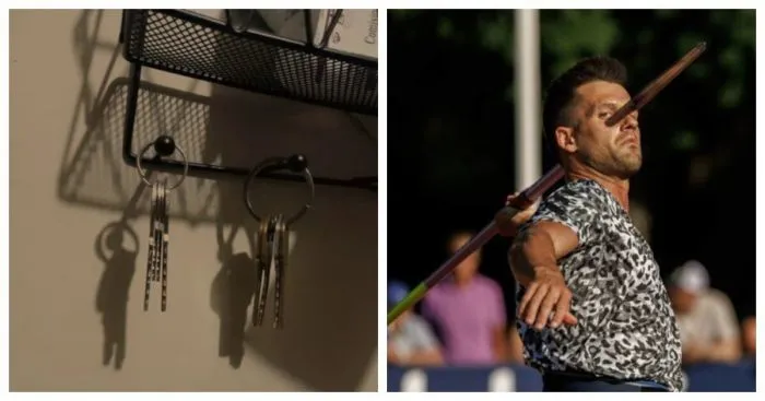 Нарочно не придумаешь: тени, сфотографированный в нужный момент